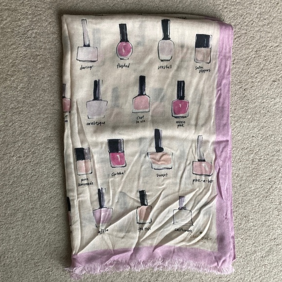 Kate Spade nail polish print scarf - Picture 1 of 8